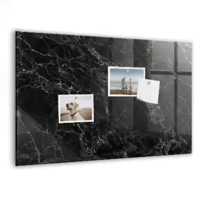 Quadro magnético de apagar a seco mármore escuro