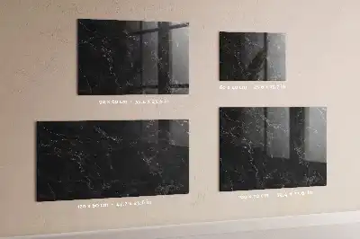 Quadro magnético de apagar a seco mármore escuro