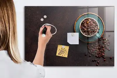 Quadro magnético de apagar a seco xícara de café