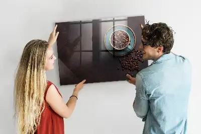 Quadro magnético de apagar a seco xícara de café