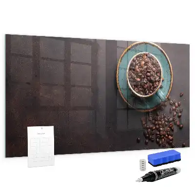 Quadro magnético de apagar a seco xícara de café
