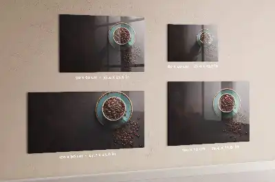 Quadro magnético de apagar a seco xícara de café
