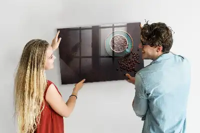 Quadro magnético de apagar a seco xícara de café