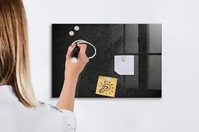 Quadro magnético com caneta na cor rocha escura