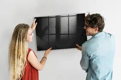 Quadro magnético com caneta na cor rocha escura