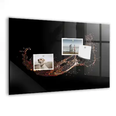 Quadro magnético com caneta estampa bebida derramada