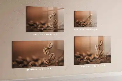Quadro magnético de apagar a seco com estampa de grãos de café