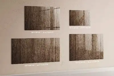 Quadro magnético com caneta em madeira escura