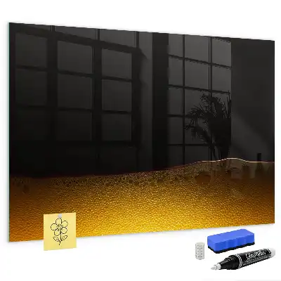 Quadro magnético de apagar a seco suco de laranja