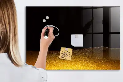 Quadro magnético de apagar a seco suco de laranja