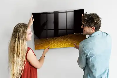 Quadro magnético de apagar a seco suco de laranja