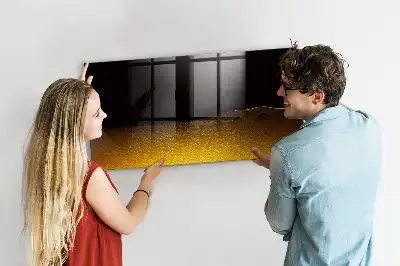 Quadro magnético de apagar a seco suco de laranja