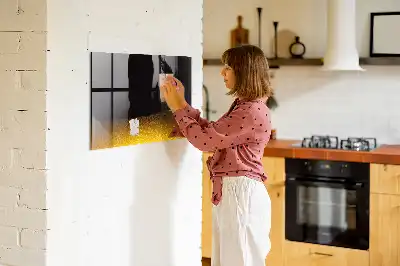 Quadro magnético de apagar a seco suco de laranja