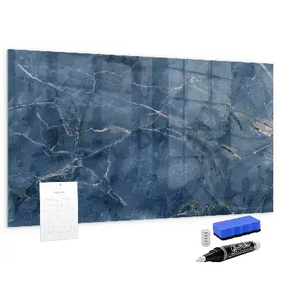Quadro magnético de apagar a seco com estampa de mármore elegante