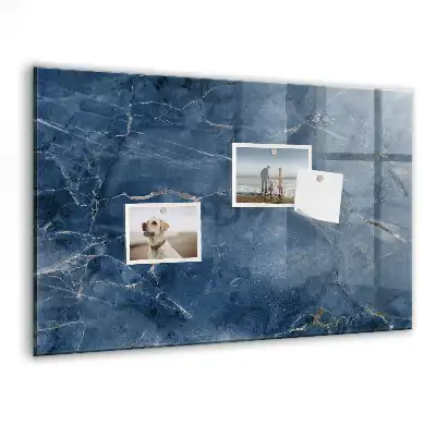 Quadro magnético de apagar a seco com estampa de mármore elegante
