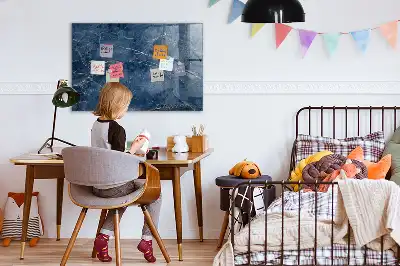 Quadro magnético de apagar a seco com estampa de mármore elegante