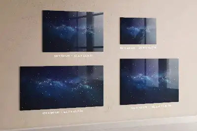 Quadro magnético com caneta estampa de céu escuro e estrelas