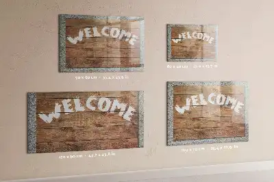 Quadro magnético placa de boas-vindas com caneta