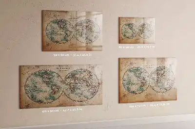 Mapa-múndi globo com quadro magnético e caneta