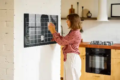 Quadro magnético de apagar a seco de horário escolar