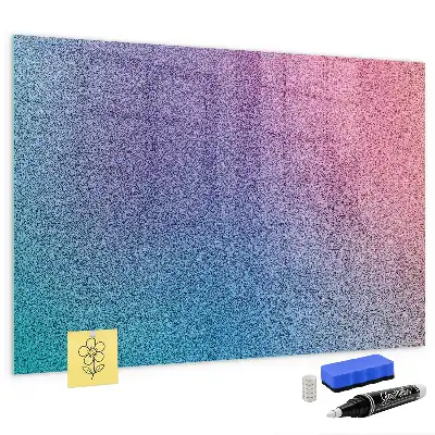 Quadro magnético com caneta estampa com padrão em gradiente