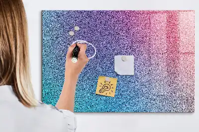 Quadro magnético com caneta estampa com padrão em gradiente