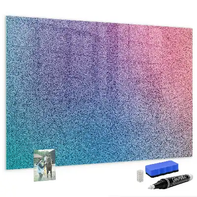 Quadro magnético com caneta estampa com padrão em gradiente