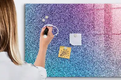 Quadro magnético com caneta estampa com padrão em gradiente
