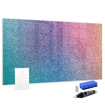 Quadro magnético com caneta estampa com padrão em gradiente