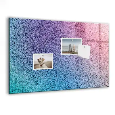 Quadro magnético com caneta estampa com padrão em gradiente