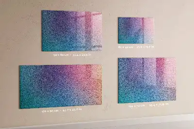 Quadro magnético com caneta estampa com padrão em gradiente