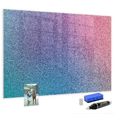 Quadro magnético com caneta estampa com padrão em gradiente
