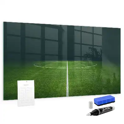 Quadro magnético de apagar a seco estampa de campo de futebol