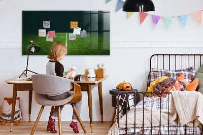 Quadro magnético de apagar a seco estampa de campo de futebol