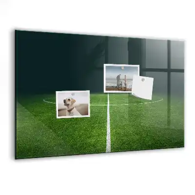 Quadro magnético de apagar a seco estampa de campo de futebol