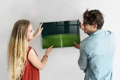 Quadro magnético de apagar a seco estampa de campo de futebol