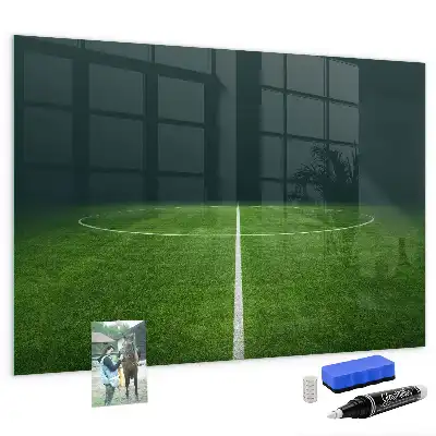 Quadro magnético de apagar a seco estampa de campo de futebol