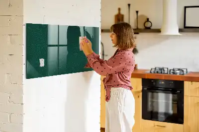 Quadro magnético com caneta estampa de folhas