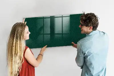 Quadro magnético com caneta estampa de folhas