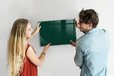 Quadro magnético com caneta estampa de folhas