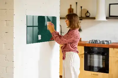 Quadro magnético com caneta estampa de folhas