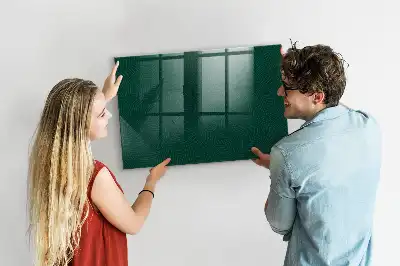 Quadro magnético com caneta estampa de folhas