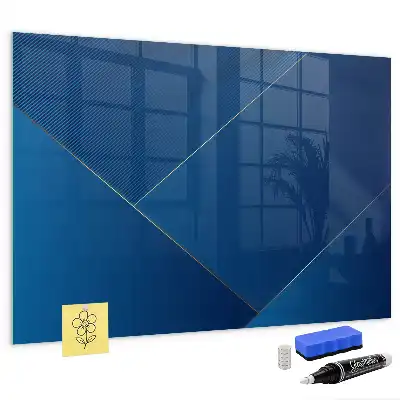 Quadro magnético de apagar a seco estampa de abstração decorativa