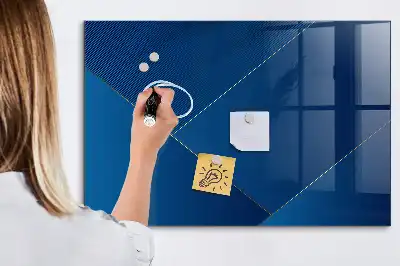 Quadro magnético de apagar a seco estampa de abstração decorativa