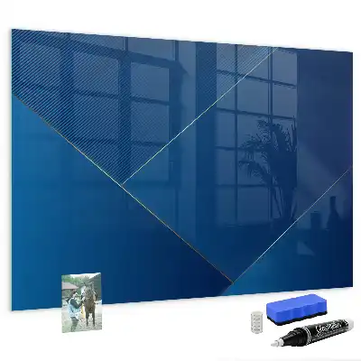 Quadro magnético de apagar a seco estampa de abstração decorativa