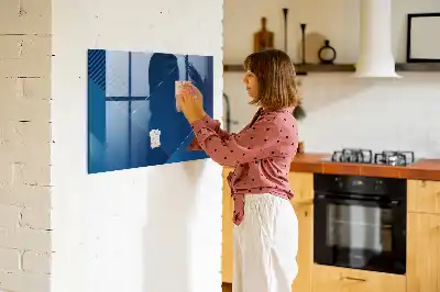 Quadro magnético de apagar a seco estampa de abstração decorativa