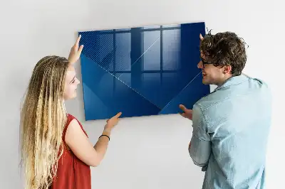 Quadro magnético de apagar a seco estampa de abstração decorativa
