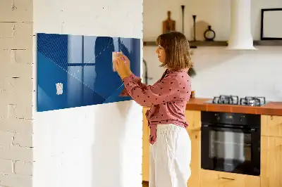 Quadro magnético de apagar a seco estampa de abstração decorativa