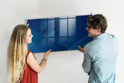 Quadro magnético de apagar a seco estampa de abstração decorativa