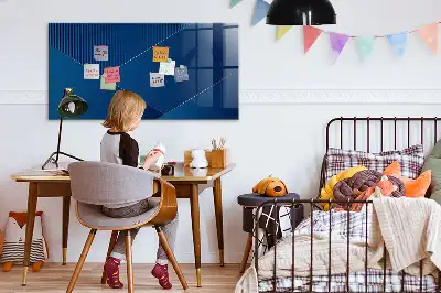 Quadro magnético de apagar a seco estampa de abstração decorativa